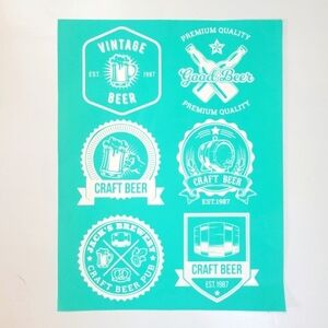 5/$25 Silk Screen Beer Stencil Self Adhesive Reusable 8x10